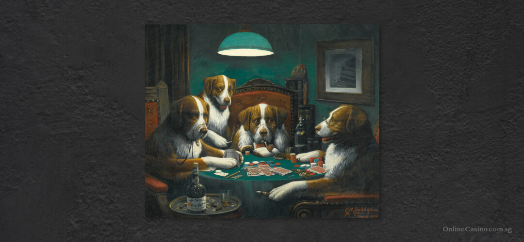 Dogs Playing Poker by Cassius Marcellus Coolidge