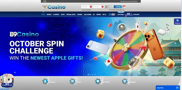 B9Casino Home Page