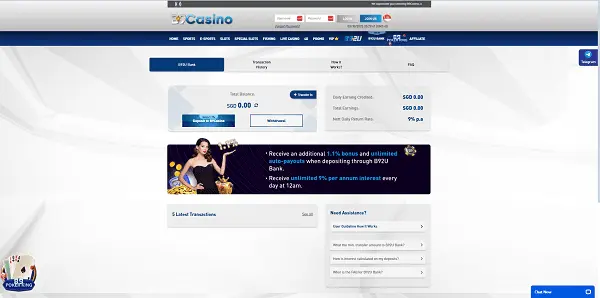 B9Casino Bank Account