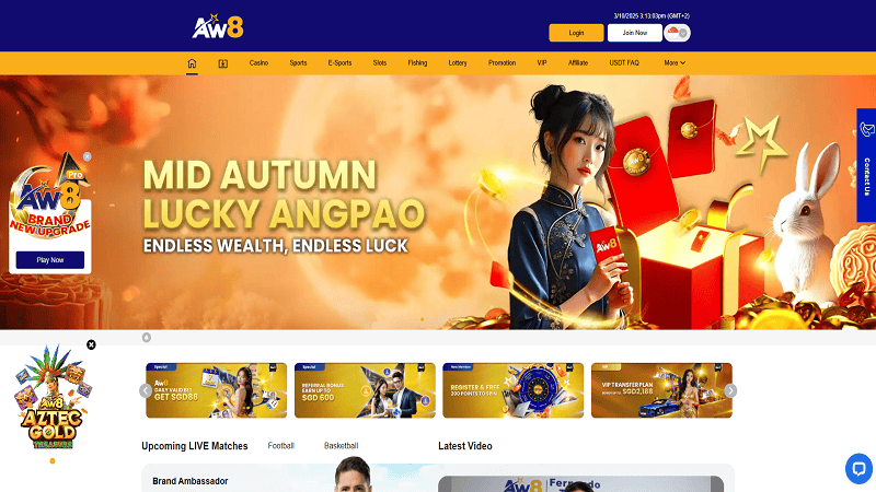 AW8 Casino Home Page
