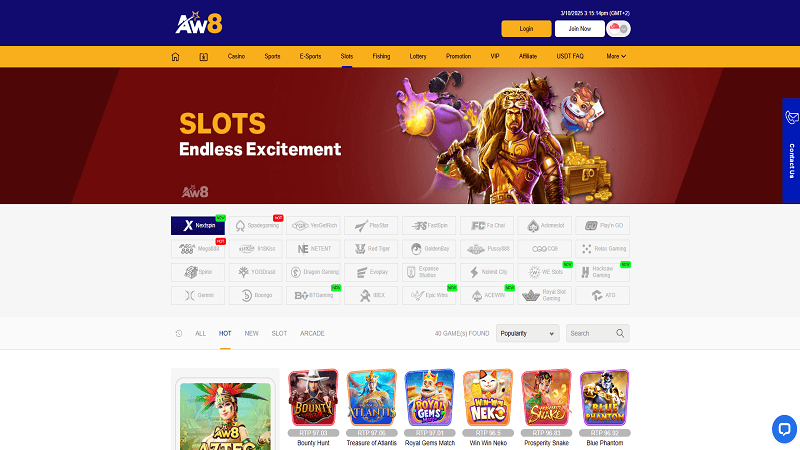 AW8 Casino Slots