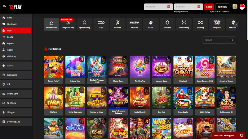 12Play Casino Slot Games 12Play Casino Slot Games