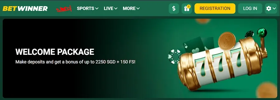 Betwinner Casino Singapore Welcome Package