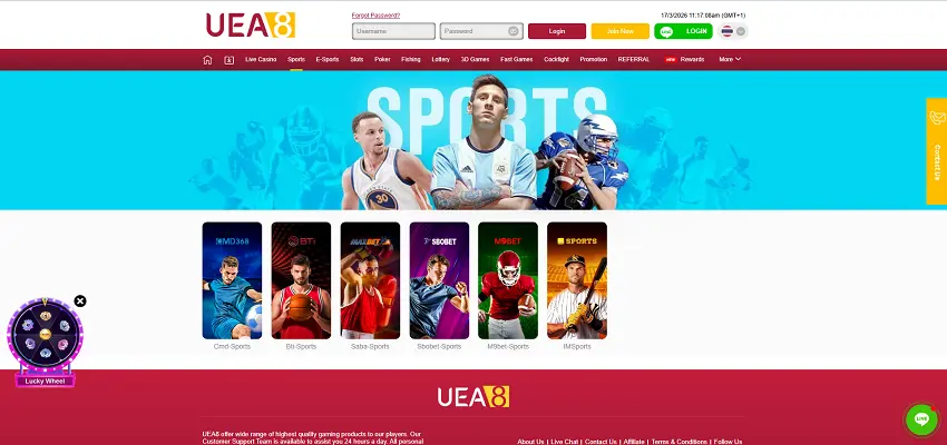 UEA8 Casino Sports Section