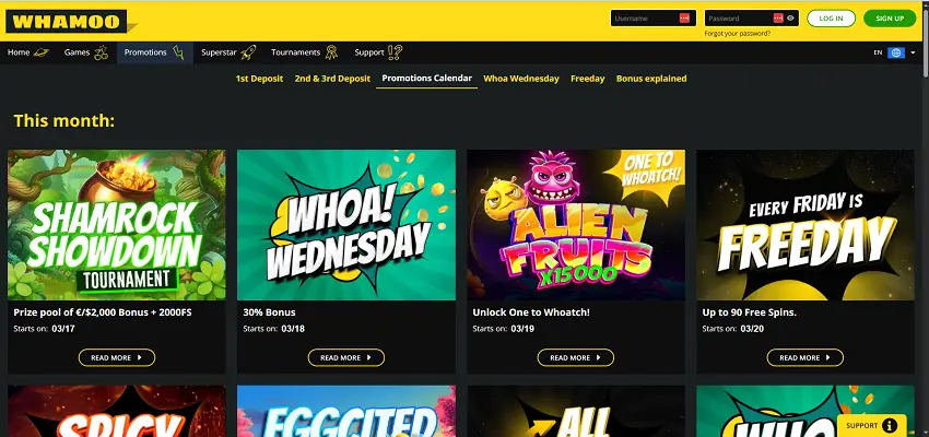 Whamoo Casino Bonuses and Promotions Whamoo Casino Bonuses and Promotions