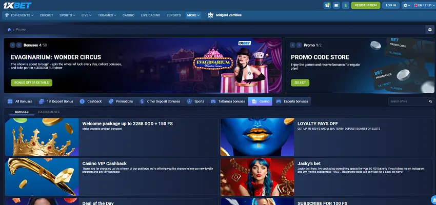 1xBet Casino Bonuses and Promotions 1xBet Casino Bonuses and Promotions