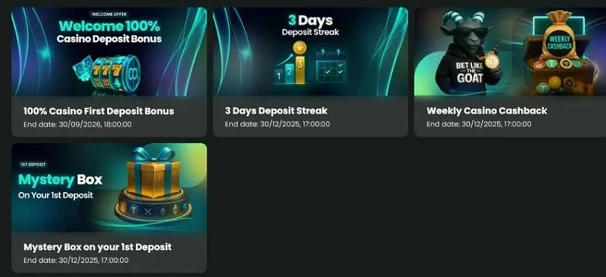 BetGoat Casino Bonuses and Promotions BetGoat Casino Bonuses and Promotions