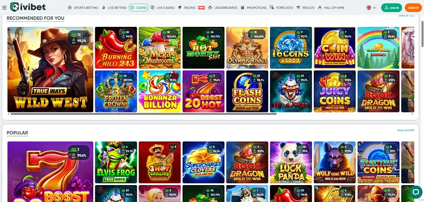 Ivibet Casino Slots