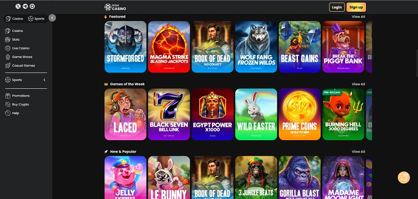 WSM Casino Games WSM Casino Games