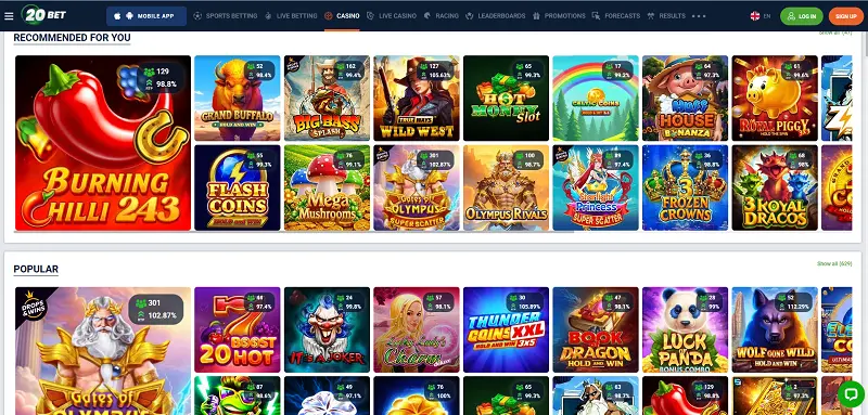 20Bet Casino Games 20Bet Casino Games