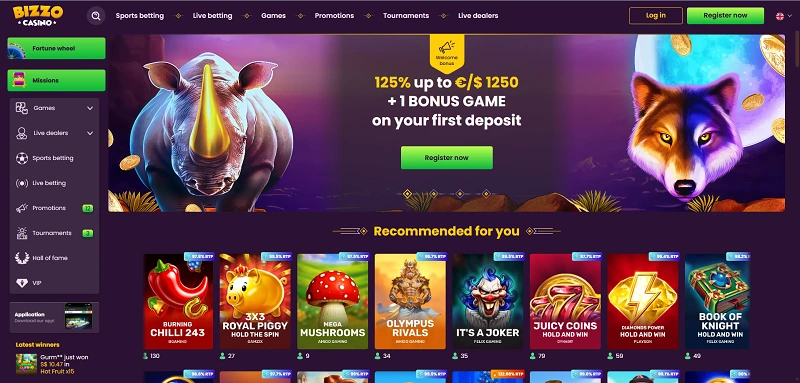 Bizzo Casino Home Page and Welcome Bonus Bizzo Casino Home Page and Welcome Bonus