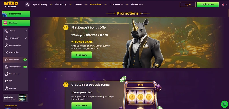 Bizzo Casino Bonuses and Promotions Bizzo Casino Bonuses and Promotions