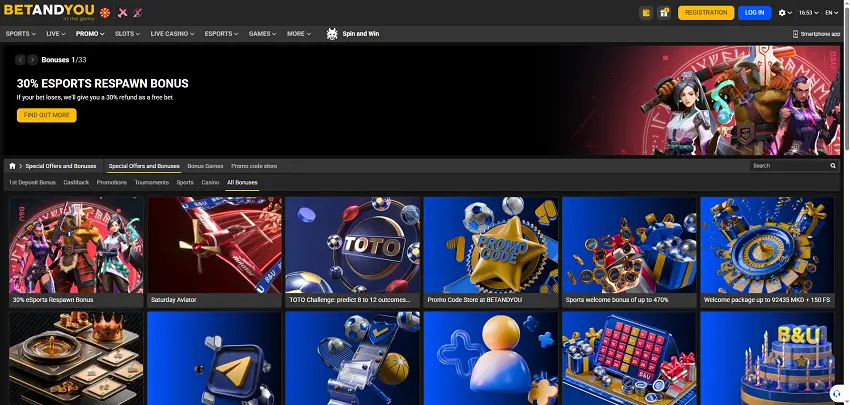 BetAndYou Casino Bonuses and promotiosn BetAndYou Casino Bonuses and promotiosn